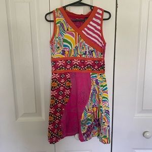 Casual colorful desigual dress, size 7/8